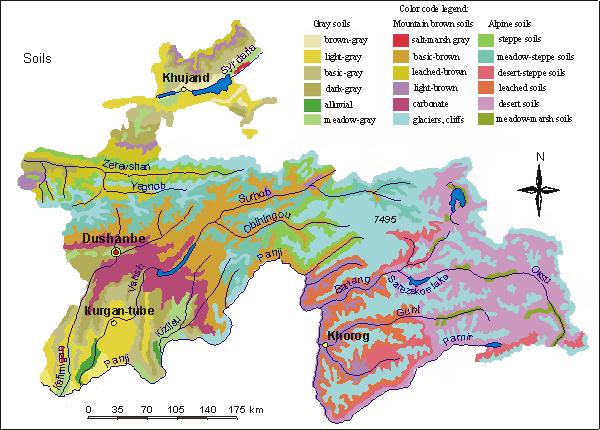 Soil types Due to mountain relief and high-altitude zonality the territory is characterized by vast soil variety.