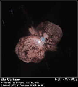 Enrichment by High mass stars: Eta Carinae (a
