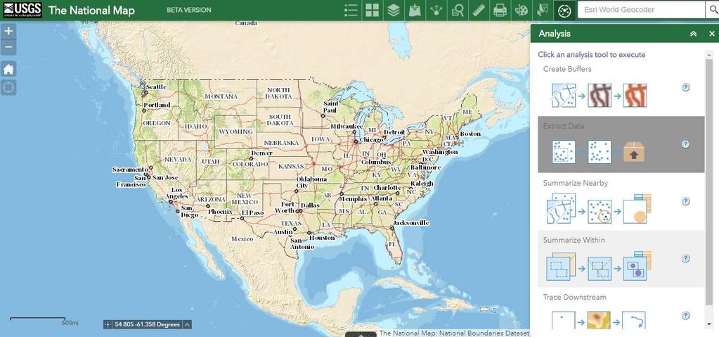 + 27 Web GIS - The National Map Viewer http://usgs.maps.arcgis.