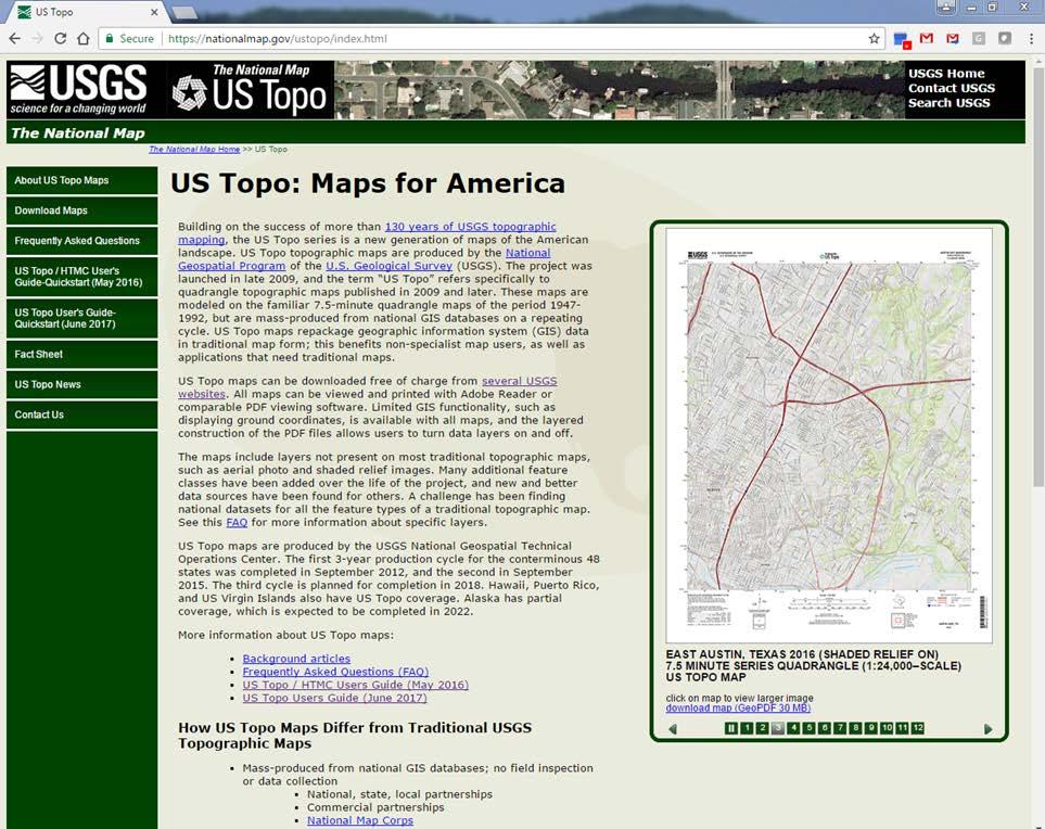 Website US Topo
