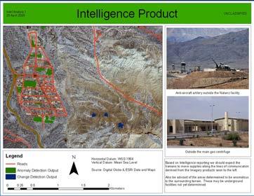 Defense and intelligence personnel can use ENVI for ArcGIS to analyze a broad geographic area of interest and quickly identify anomalies that could be important to