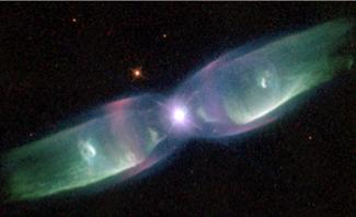 Planetary Nebula Outer shells of red
