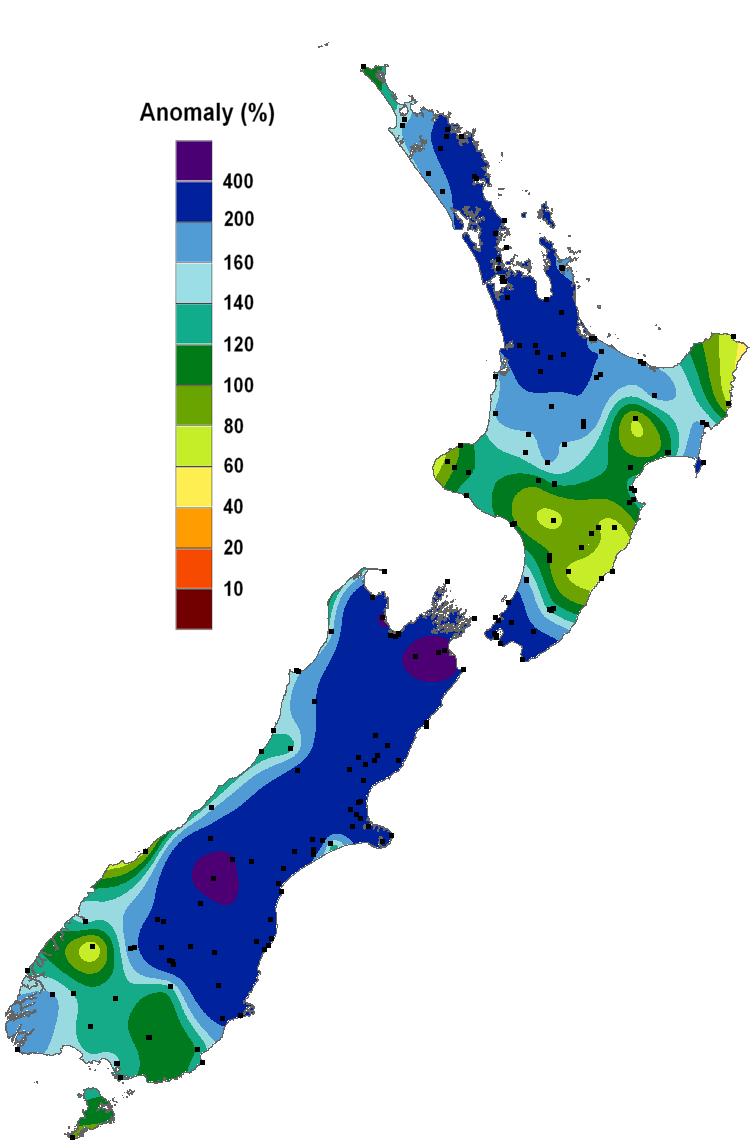 Snow and Ice On 1 February, Mt Hutt recorded 5cm of snow as ex-tropical Cyclone Fehi passed the South Island leading to an outbreak of cold, southerly winds.