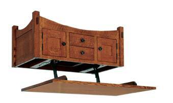 Mission Cabinet Collection 17 2242LFT 3038GLC 4242C 1 thick tops, exposed tenons on legs,