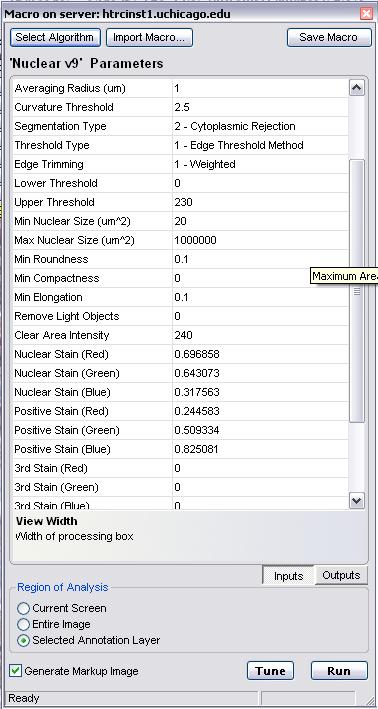 4 Nuclear Analysis A. Running Analysis Annotate the slide. Open the Analysis window and click Create. Select Nuclear v9. Adjust the input parameters.