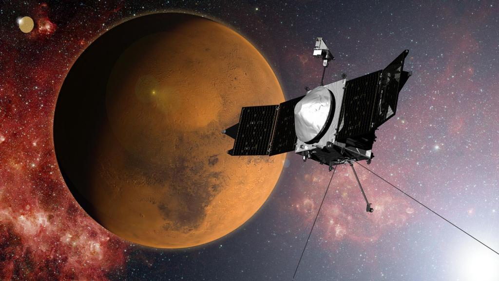 MAVEN Studies Mars Upper Atmosphere The Mars Atmosphere and Volatile EvolutioN (MAVEN) mission