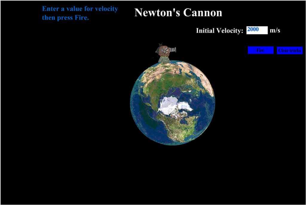 Newton s Cannon on a