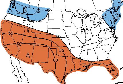 Weather Trends: SLIGHTLY BULLISH Key Takeaway: CPC forecasts favor warmth across the southern tier through the long-range, which matches with many of our long-range expectations.