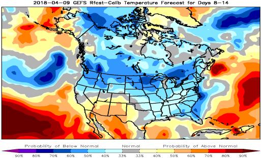 However, another strong cold shot on the 15th and 16th focused across the Great