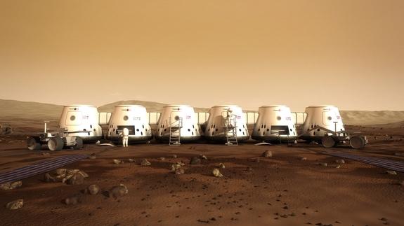 Colonizing Mars Artist s conception