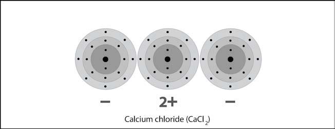 Calcium loses two electrons leaving it with only 18 electrons and 20 protons.