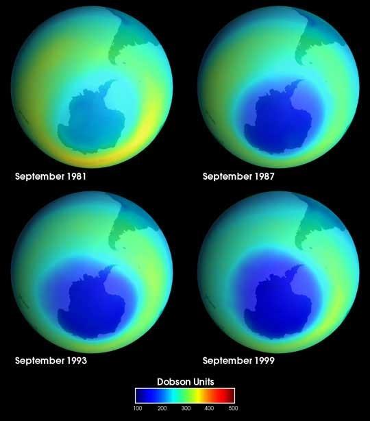The story of the ozone hole It was realized in the 1970s that an annual hole in the ozone was