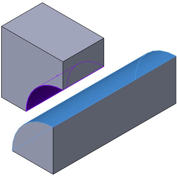 To restrain the third degree of freedom and prohibit rigid body motion, a use reference geometry fixture was applied to a single vertex on each component to