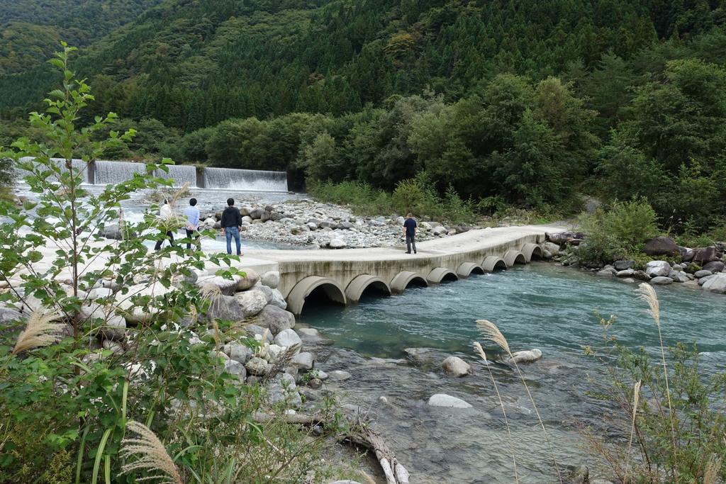 DOKAMATSU, near Takayama, Gifu, Japan Closed check dam; swale