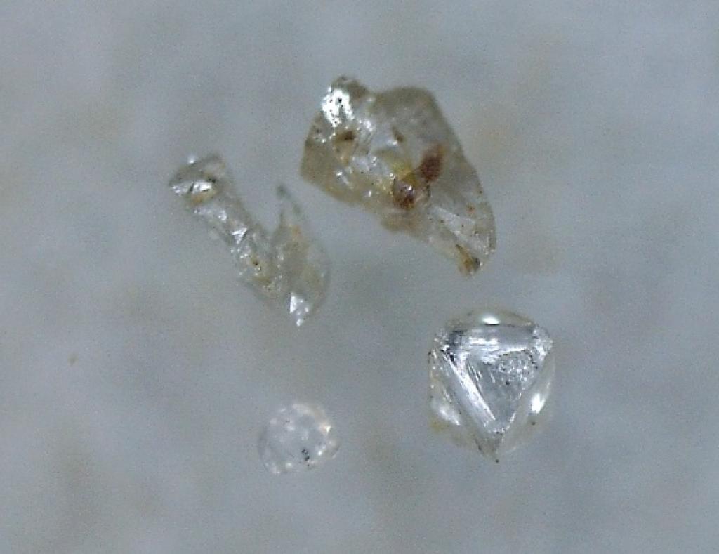 Four microdiamonds identified on
