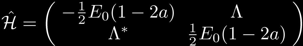 function: Parameter, a Hamiltonian: