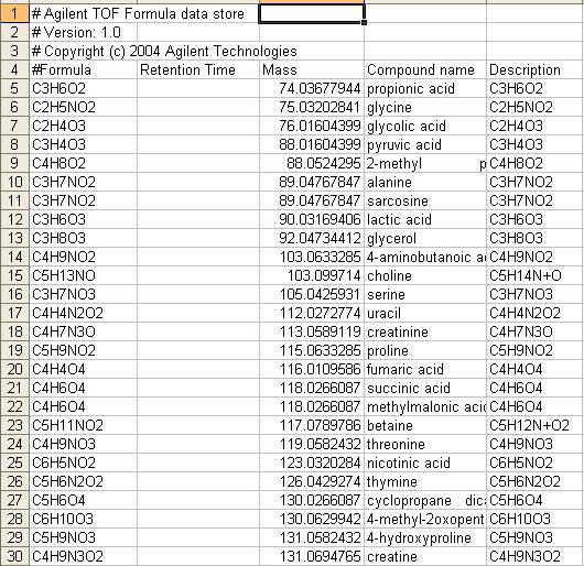csv file adding formula, RT and exact