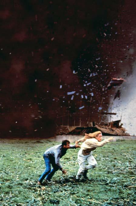 The movie Twister helped make storm chasing popular. Movies and television shows have helped fuel interest in storm chasing.