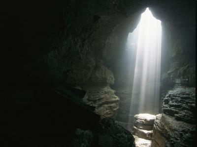 The Creation Process Beam of Sunlight Shines on a Rock Pedestal in a Cave by Stephen Alvarez The Tsimsum The contraction of G-d when he desires to create something