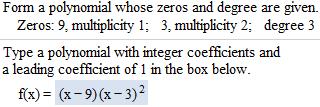function with real number coefficients. If and have opposite signs, then there is at least one value of between and for which 0. Exercises 1.