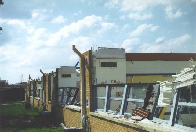 EF-2. Considerable damage Wind 111 to 135 mph. Most single-wide mobile homes destroyed.