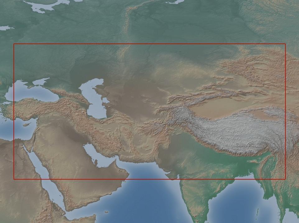 Land Surface Modeling for Central Asia 2009: USGS collaboration for FEWS NET Domain: 70 x 35 at 0.01 ; 24.5 x 10 6 grid cells (22.