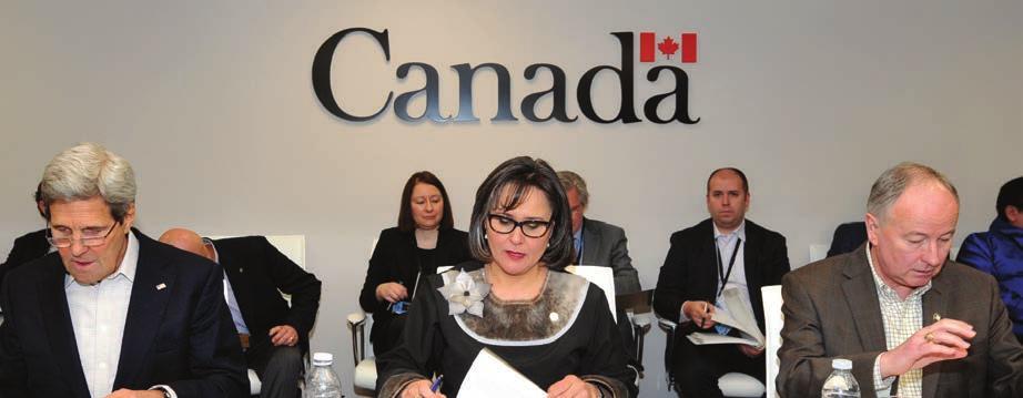 Peter Taptuna, Premier of Nunavut and Her Worship Mary Wilman, Mayor of Iqaluit. The Hon.