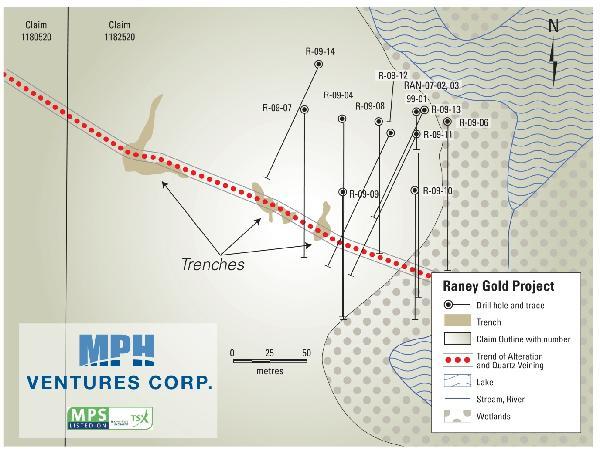 THE RANEY GOLD PROJECT, TIMMINS, ONTARIO Strike length appears open in