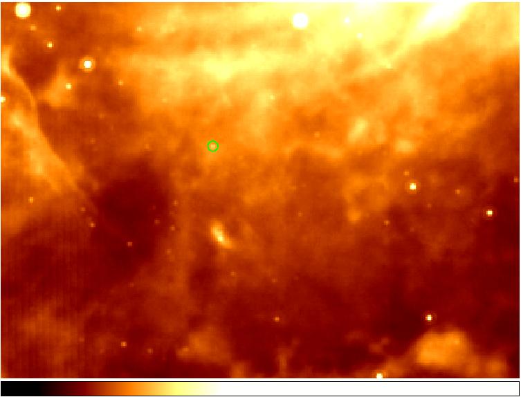 This shows indications that there might be extended IR emission associated with Cygnus X-3 and possibly the feature. 4. Properties of the Feature 4.