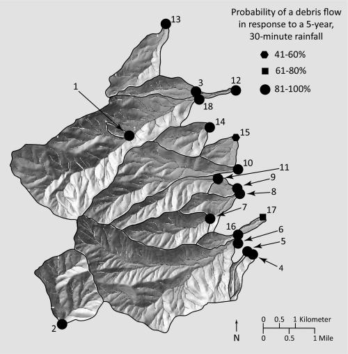 Mass Movement and Surface Karst 295 Problem-Solving Module #3: Post-Wildfire Debris-Flows Probability On June 12, 2011 the Monument Fire started in the Coronado National Forest in Arizona.