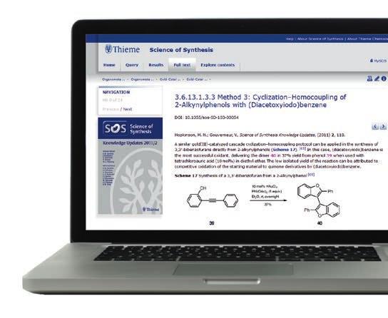 Science of Synthesis Series Science of Synthesis The only full-text resource for evaluated methods in synthetic organic chemistry!