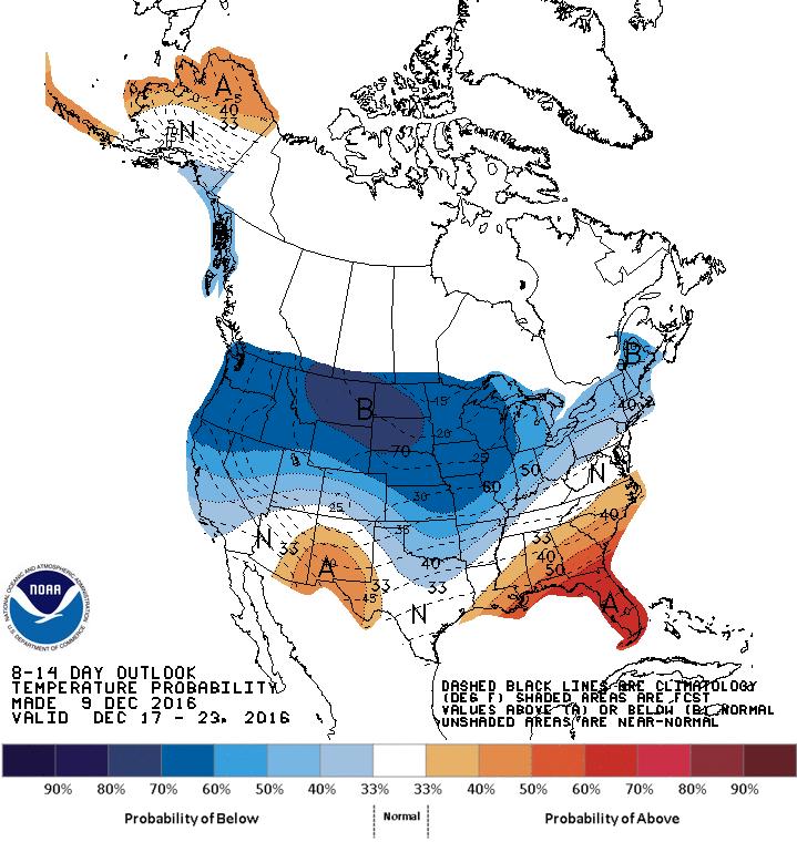 Outlook The top two images show Climate Prediction Center's Precipitation and