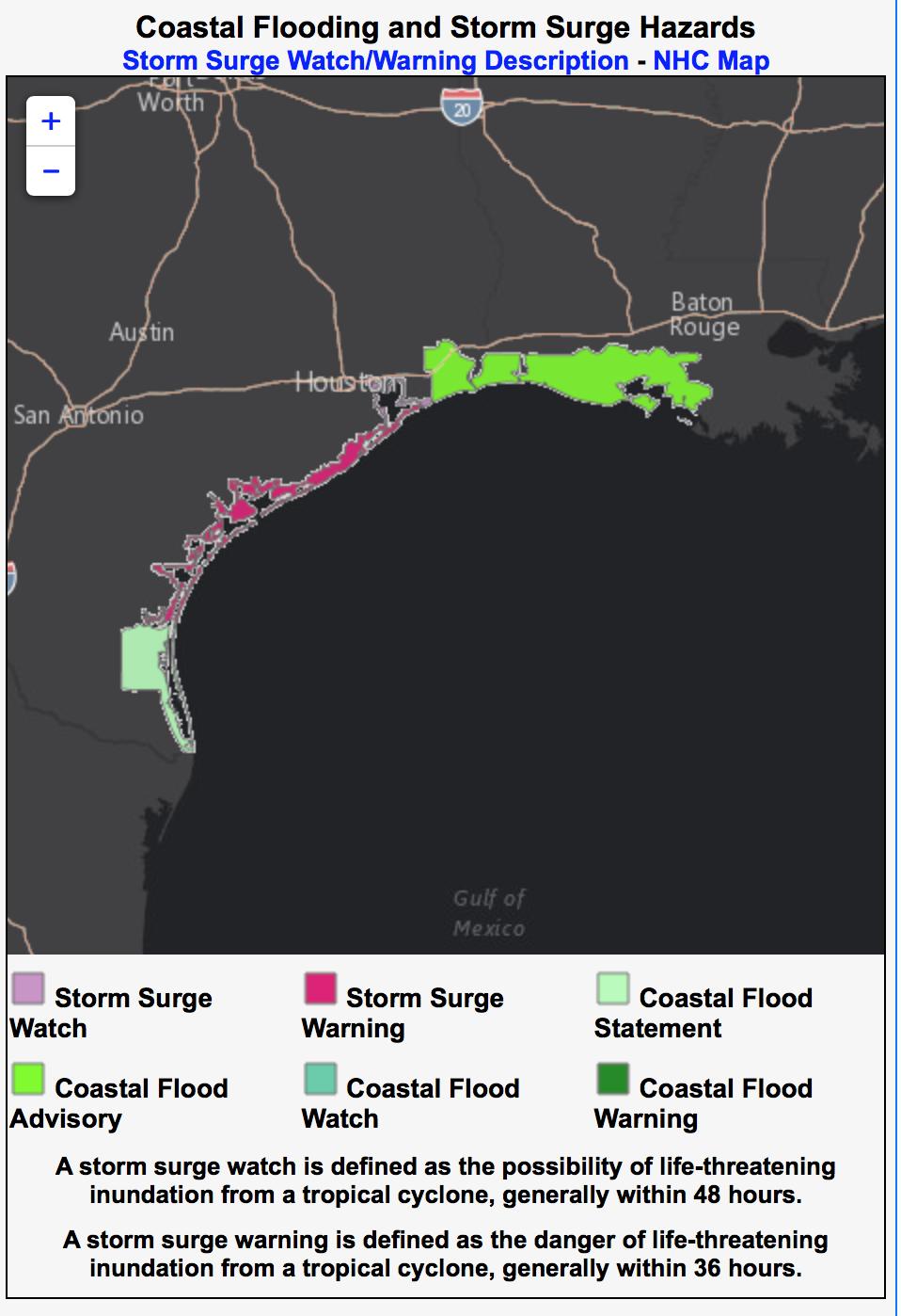 New! New for 2018: We WILL be able to issue coastal flood advisories or warnings throughout a tropical event Will be issued in situations of non-life