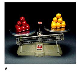 We can count by comparing masses of the same number of marbles gives ratio of masses Masses 12 red marbles 84 g 12 yellow marbles