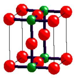 ReO 6 octahedra share only vertices May be regarded as ccp oxide with 1 / 4 of ccp sites
