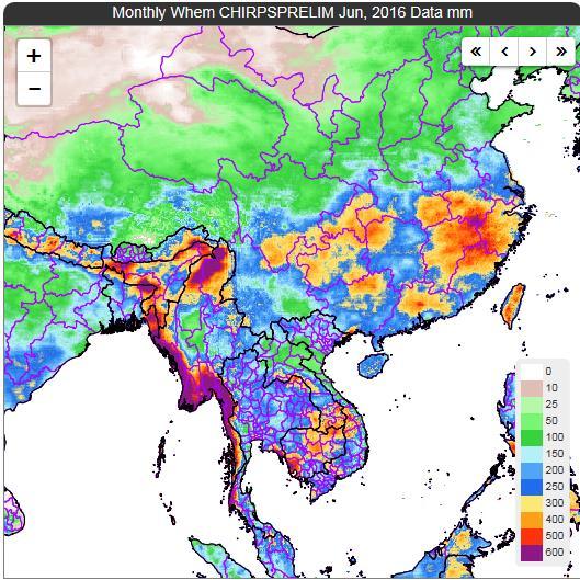 Rainfall CHIRPS Weather index based crop protection on County Level in China Data used: CHIRPS Description CHIRPS: Climate Hazards Group InfraRed Precipitation with Station data Early research