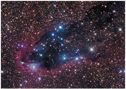 Star-Forming Clouds Stars form in dark clouds of dusty gas in