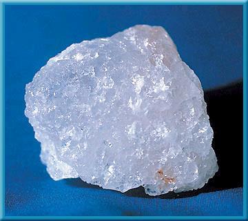 Example of Chemical Sedimentary Rock When water that is rich in dissolved salt evaporates, it often deposits the mineral halite. Halite forms rock salt.