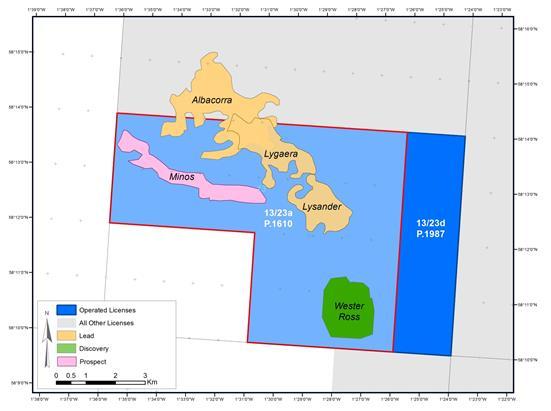 Figure 9: P1610 Remaining identified prospectivity Minos Prospect Though the Minos prospect was the highest graded prospect in the licence application, further work suggested that the connected