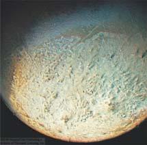 Neptune s Moon Triton Neptune s Moon Triton Triton can hold a tenuous atmosphere of nitrogen and some methane; 10 5 times less dense than