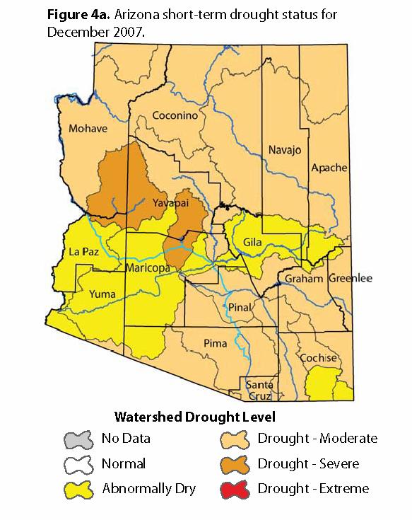 Adjustments to current drought status method since late 2004 More spatial detail and information by depiction of drought status at the watershed level and inclusion of individual indicators.