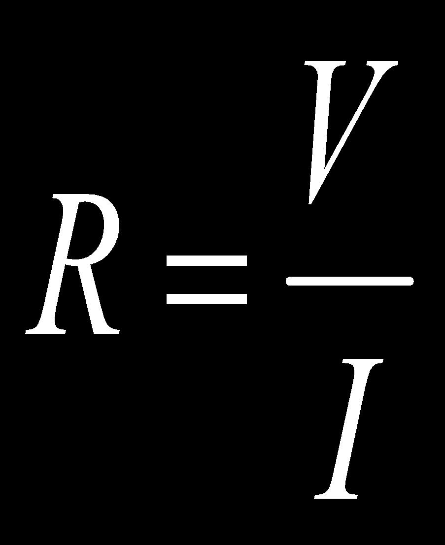 Ohm s Law is represented by The following formula: V = potential