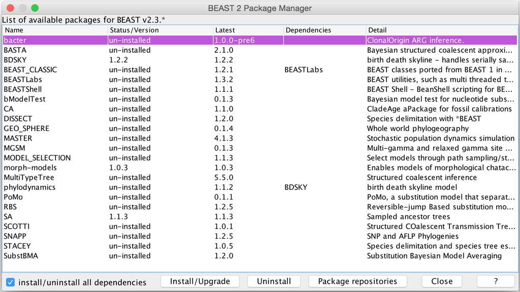 4.2 Creating the Analysis File with BEAUti Creating a properly-formatted BEAST XML file from scratch is not a simple task.