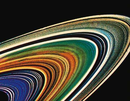 Saturn s spectacular rings are composed
