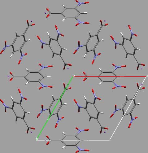 metal-organic papers Figure 2 The packing of sodium 3,5-dinitrobenzoate, viewed along the c axis, showing the threefold symmetry. Crystal data Na + C 7 H 3 N 2 O 6 M r = 234.