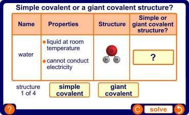 Simple or giant covalent
