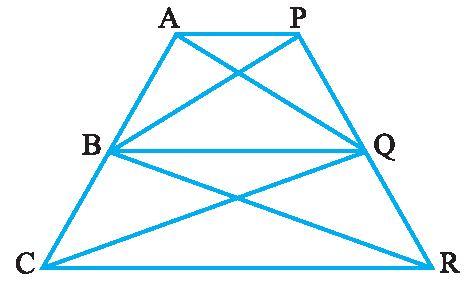 37. In fig. P is a point in the interior of a parallelogram ABCD. Show that (i) ar (APB) + ar (PCD) = 1 ar (ABCD) 2 (ii) ar (APD) + ar (PBC) = ar (APB) + ar (PCD) 38. In Fig.