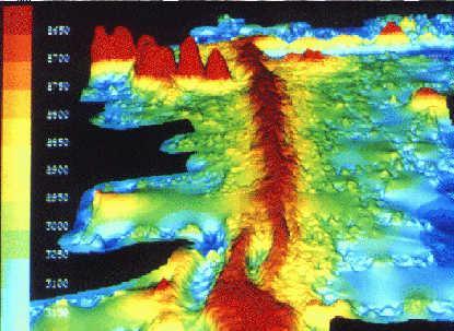 Deep-Sea Trenches Maps generated with sonar also revealed that underwater mountain chains had counterparts called