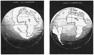The speculation that continents might have 'drifted' was first put forward by Abraham Ortelius in 1596.