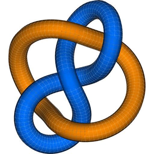 Physical knots and links as tubular embeddings Let T i = S i C i and V i = V T i : T i K i in 3 ( ) F { pi,q i } physical embedding: by a standard foliation of the B-lines, B ˆν = 0 T i ( ) K i :=